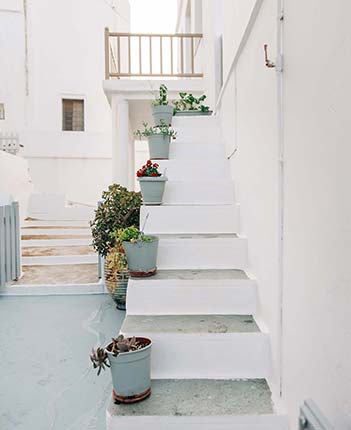 Εξωτερική σκάλα του διαμερίσματος