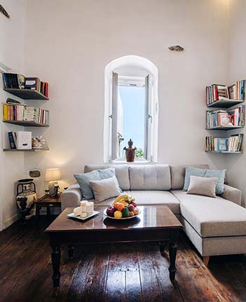 Το καθιστικό στο διαμέρισμα σάλα